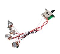 SuanQ Pentole per chitarra Strat PreWired 1 Volume 2 Tone Control 5 Switch 3-500K Pot