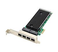 SuanQ Scheda di rete di gigabit del server della porta lan del server 1X PCIe X1 82576 del porto RJ45 del PCI-E 4 10/1000Mbps