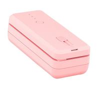 Suanzua Mini Macchina Sigillatrice Quadrata per Uso Domestico, Laminatrice, Imballaggio, Sacchetti per Alimenti, Snack Freschi, Macchina Sigillatrice Rosa