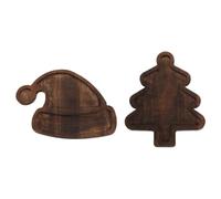 Suanzua Vassoio per Albero di Natale, Piatto da Portata In Legno per Frutta, Torta, Dessert, per Ricevimenti, Colazione, Tavolino da Caffè
