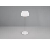 SUAREZ LAMPADA DA TAVOLO RICARICABILE METALLO BIANCA REGOLAZIONE INTESITA' TOUCH IP 44 H.39CM LED 1,5W 200lm, 3000K