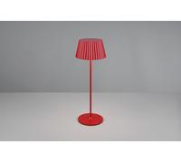 SUAREZ LAMPADA DA TAVOLO RICARICABILE METALLO ROSSO REGOLAZIONE INTESITA' TOUCH IP 44 H.39CM LED 1,5W 200lm, 3000K