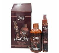 Suarez Nani Gourmand Set Donna Regalo Sweet Body Cioccolato Acqua Corpo Profumata 75 ml e Bagnodoccia 300 ml