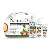 Suarez Natura Oil Kit Olio Di Argan Confezione Regalo Bagnodoccia 400ml Latte Corpo 200ml Crema Mani 75ml