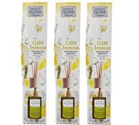 Suarez Sweet Home Collection Cocktail Profumatore Ambiente Bastancini Olio Essenziale Profumato Diffusore Casa 100 ml (Gin Lemon, 3 Unità)