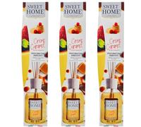 Suarez Sweet Home Collection Profumatore Ambiente Bastancini Olio Essenziale Profumato Diffusore Casa Cioccolato, Cheesecake, Crème Caramel, Cookies, Cotton Candy 100 Ml (Crème Caramel, 3 Unità)