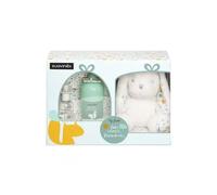 Suavinex, Cesto regalo per neonati. Include Baby Cologne Memories 100 ml + Formato Viaggio 50 + Peluche per Bébé. Colonia Infantile Bassa in Alcol, Non Macchia i Vestiti, Neonato