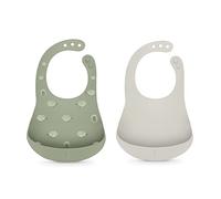 Suavinex Colour Essence Soft & Flexible Bib bavaglino 4 m+ Jungle Green 2 pz