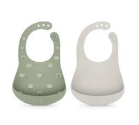 Suavinex Bavaglino Silicone Bipack 2 Pezzi colore Verde
