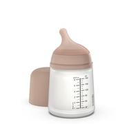 Suavinex, Biberon Anti-Coliche Zero Zero, con Tettarella a Flusso Adattabile (A), Silicone, per Bambini +0 Mesi e Neonati, Allattamento Latte Materno e Formula, 180 ml, Medium