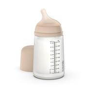 SUAVINEX ZERO ZERO Medium 3M+ - Biberon anticolica con flusso medio 270 ml - Light nude