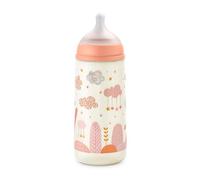 SUAVINEX Dreams 6M+ - Biberon con tettarella simmetrica a flusso Denso 360 ml - Rosa