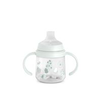 Suavinex, Bicchiere di Apprendimento per Neonati+6 Mesi, Beccuccio in Silicone, Biberon con Manici, con Sistema Anticolica, Coperchio Protettivo, Bicchiere Antigoccia, 150 ml, Wild&Free Verde