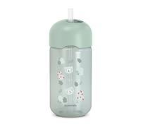 Suavinex, Bicchiere Evolutivo per Neonati+18 Mesi, Bicchiere con Cannuccia in Silicone Morbido e Flessibile, con Sistema Anti-fuoriuscita e Anti-gocciolamento, con Coperchio, 340 ml, Wild&Free verde