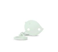 Suavinex, Chupetero, Cadena Chupete Bebé, Sujeta - Clip con Pinza, Placa con Forma de Pajarito. Para Bebés +0 Meses, Apto Recién Nacido, Birdies Verde