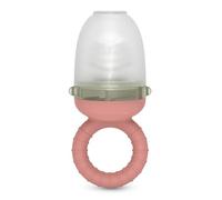 Suavinex Ciuccia frutta per bambini Antisoffocamento in silicone con coperchio Lavabile Rosa +6 mesi