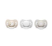 Suavinex - Ciuccio a corona o cigno, colore: Bianco o Beige - 0/4 m (305669)