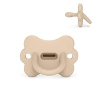 Suavinex, Ciuccio Interamente in Silicone, Neonato 0/6 Mesi e Neonato, Beige Soft