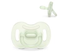 Suavinex, ciuccio interamente in silicone, neonato 0/6 mesi e neonato, verde