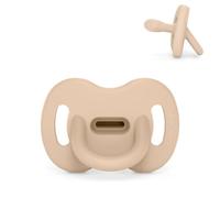 Suavinex, ciuccio interamente in silicone, neonato 0/6 mesi, neonato, beige soft