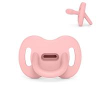 Suavinex, Ciuccio Interamente in Silicone, Neonato 0/6 Mesi, Neonato, Rosa Soft