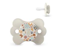 Suavinex, Ciuccio Neonati 0/6 Mesi, Ciuccio con Tettarella in Silicone SX Pro, Tettarella Simmetrica, Piatto e Flessibile, per Neonato, Rispetta lo Sviluppo del cavo Orale, Wonderland Neutro