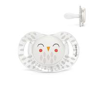 Suavinex, Ciuccio Premium per Neonati +18 Mesi. Ciuccio con tettina simmetrica SX Pro in silicone. ettina piatta e simmetrica. Bonhomia, Bianco
