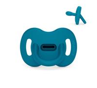 Suavinex, Ciuccio Tutto in Silicone, per Bambini 0/6 Mesi e Neonati, Ciuccio con Tettarella Fisiologica Sx Pro, Super Morbido e Flessibile, Ideale per Dormire, Color Essence, Blu Oceano