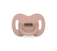 Suavinex, Ciuccio Tutto in Silicone, per Bambini 6/18 Mesi, Ciuccio con Tettarella Simmetrica Sx Pro, Super Morbido e Flessibile, Ideale per Dormire, Color Essence, Nude