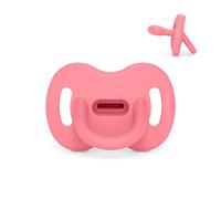 Suavinex Ciuccio in silicone Sx Pro – Tettarella fisiologica – per dormire – 6-18 mesi – Fucsia