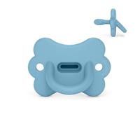 Suavinex, Ciuccio Tutto in Silicone, per Bambini 6/18 Mesi e Neonati, Ciuccio con Tettarella Fisiologica Sx Pro, Super Morbido e Flessibile, Ideale per Dormire, Color Essence Butterfly, Azzurro