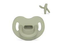 Suavinex, Ciuccio tutto silicone per neonati 0/6 mesi ciuccio con tettarella anatomica Sx Pro, super morbido e flessibile, ideale per dormire, colore essence, verde
