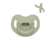 Suavinex, Ciuccio tutto silicone per neonati 6/18 mesi, ciuccio con tettarella anatomica Sx Pro, super morbido e flessibile, ideale per dormire, colore essence, verde