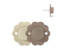 Suavinex Wonder Baby - Ciuccio SX Pro in silicone, reversibile, design non irritante, 2 pezzi, 6-18 mesi, prodotto in Europa, grigio/ombra