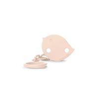 Suavinex, Clip per ciuccio, gancio per ciuccio per bambino, clip con clip, piastra a forma di uccellino. Per Neonati +0 Mesi, Adatto ai Neonati, Birdies Rosa