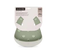 Suavinex Colour Essence Bavaglini in Silicone Svezzamento Verde 2 pezzi