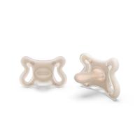 Suavinex, Confezione 2 ciucci Zero Zero per neonati a tettina fisiologica SX Pro, -2 a 2 mesi, Mini ciuccio per neonati prematuri, Ipoallergenico, per pelli sensibili, Silicone Skin-Friendly, Light
