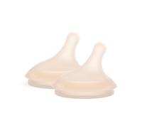 Suavinex, Confezione da 2 Tettarelle per Biberon Anti-Coliche Zero Zero, Flusso Lento (S), Lascia passare poco liquido, Flusso ideale per Latte o Acqua, +0 Mesi, Light