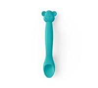 Suavinex Cucchiaino Monkey in Silicone Verde per Svezzamento 1 pezzo