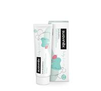 Suavinex, Dentifricio in Gel per Neonati e Bambini 1000 ppm di Fluoro, dal 1° Dente a 6 Anni, Senza Glutine, Previene la Carie, Cura le Gengive, con Xilitolo e Acqua di Mare, Gusto Fragola, 50 ml
