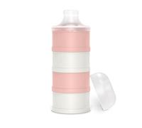 Suavinex Dosatore Latte in Polvere e Cereali. Con 4 scomparti, beccuccio e chiusura a vite. Lavabile in lavastoviglie. Bonhomia, Colore Rosa