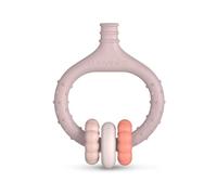 Suavinex Massaggiagengive per bambini Anello di dentizione in silicone, ergonomico, +0 mesi, Rosa