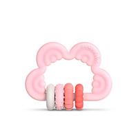 Suavinex Massaggiagengive in Silicone per Neonati +0 Mesi, Anello da Dentizione, Design Arcobaleno, Rosa, 401434