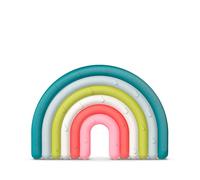Suavinex Massaggiagengive in Silicone per Neonati +0 Mesi, Anello da Dentizione, Design Arcobaleno, Multicolore, 401432