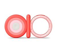 Suavinex Massaggiagengive in Silicone per Neonati +4 Mesi, Massaggiagengive Refrigerante, Anello da Dentizione, Disegno a Farfalla, Rosa