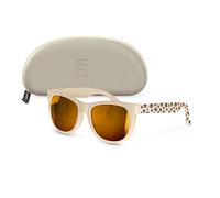 Suavinex, Occhiali da sole neonati da 0 a 12 mesi, polarizzati, con filtro UV 400, Cat. 3 100% di protezione dai raggi UVA e UVB, custodia inclusa, flessibili, leggeri, forma quadrata, stampa animale