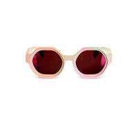 Suavinex, occhiali da sole per bambini e bambine da 3 a 8 anni, polarizzati, filtro UV 400, protezione 100% dai raggi UVA e UVB, con custodia, flessibili e leggeri, rotondi, Studio 2026, rosa