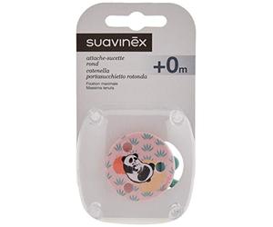 Suavinex Panda Clip Rotonda, Rosa
