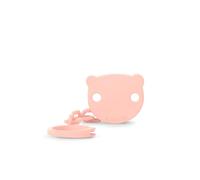 Suavinex, Portaciuccio, Catena Ciuccio Neonato, Clip con Pinza, Piastra a Forma di Orsetto. Per Neonati +0 Mesi, Adatto a Neonati, Wild&Free Rosa