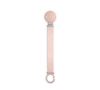 Suavinex, Portaciuccio in tessuto per neonati, Nastro con disegno double-face, Catenella per ciuccio, Clip con fermaglio per ciucci con anello. +0 mesi, adatto ai neonati.Wonder Tinta unita Rosa soft